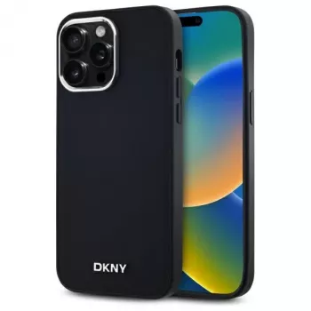 DKNY DKHMP14XPSCMCLK Hard Case for iPhone 14 Pro Max 6.7 inch Black Plain Logo MagSafe