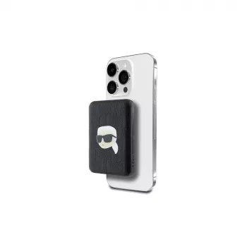 KARL LAGERFELD KLPB5FPGKSKIHK bezdrátová powerbanka 5000mAh 15W MagSafe černá