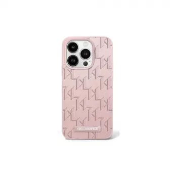 Karl Lagerfeld KLHMP16SPKHPORPP pevné pouzdro Hot Stamp MagSafe pro Apple iPhone 16 6,1 inch růžové