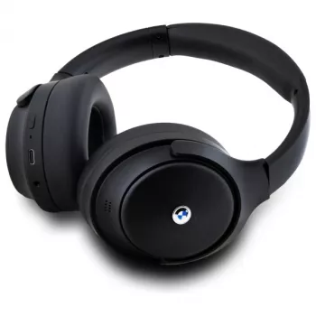 BMW Over-Ear Bluetooth sluchátka s aktivním potlačením hluku, černá, kovová loga