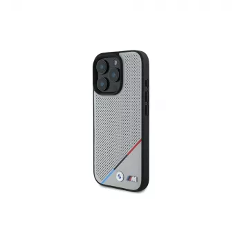 BMW M Perforated Tricolor Line hardcase pro Apple iPhone 16 Pro 6,3