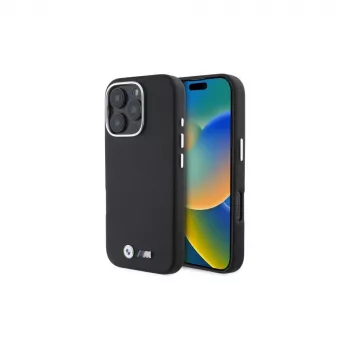 BMW M Edition Kevlar Wrapped Metal Hard Case for Apple iPhone 16 Pro Max 6.9 inch - Black