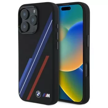 BMW BMHMP16X23SSPK silikonové pouzdro MagSafe pro iPhone 16 Pro Max 6,9