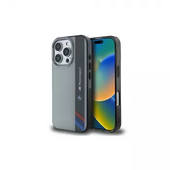 BMW Motorsport pevné pouzdro pro Apple iPhone 16 Pro 6,3