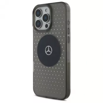 Mercedes-Benz iPhone 16 Pro 6,3 inch pevné pouzdro Star Pattern MagSafe černé