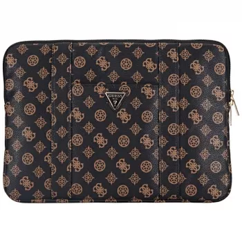 Guess Sleeve 14 Peony PocketTriangle pouzdro na notebook černé