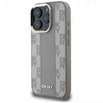 DKNY Checkered Pattern MagSafe Case for iPhone 16 Pro Max - Beige