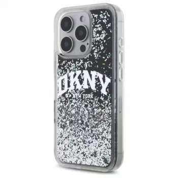 DKNY DKHCP16XLBNAEK iPhone 16 Pro Max 6.9 inch Hardcase Liquid Glitter Arch Logo Black