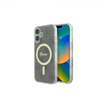 Guess GUHMP16MH4STW pevné pouzdro pro iPhone 16 Plus 6,7 inch hnědé IML 4G MagSafe