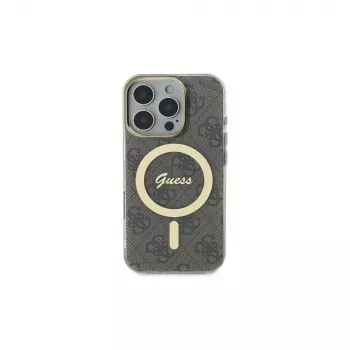 Guess GUHMP16XH4STW pevné pouzdro pro iPhone 16 Pro Max 6,9 inch hnědé IML 4G MagSafe