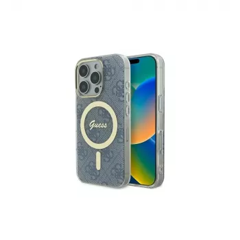 Guess GUHMP16LH4STB pevné pouzdro pro Apple iPhone 16 Pro 6,3 inch modré IML 4G MagSafe