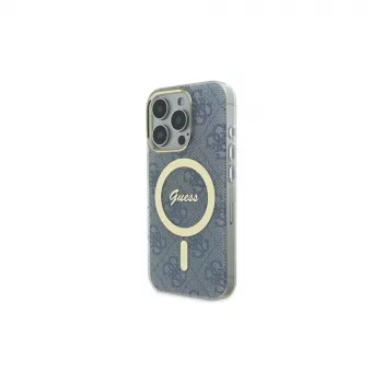 Guess GUHMP16XH4STB pevné pouzdro pro Apple iPhone 16 Pro Max 6,9 inch modré IML 4G MagSafe