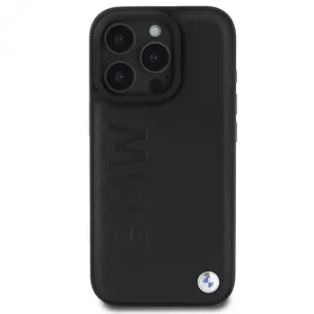 Pouzdro Hardcase Hot Stamp Leather BMW pro iPhone 16 Pro 6,3