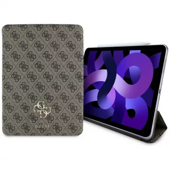 Guess GUFC11RM24PS4SGW iPad Air 11 M2 2024 / M3 2025 / M4 2026 hnědé magnetické pouzdro folio 4G Big Logo