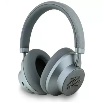 Bezdrátová přesušní sluchátka Karl Lagerfeld Grained Initials Bluetooth ANC, šedá