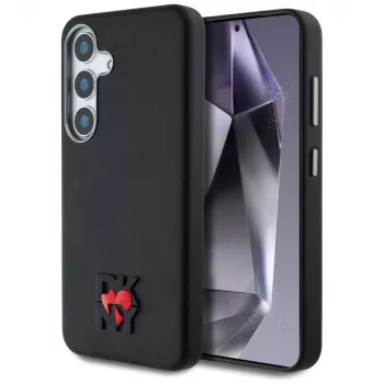 DKNY Leather Heart of NY Case for Samsung Galaxy S25 Black