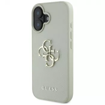 Guess zadní kryt Grained Big 4G Logo Small Classic pro iPhone 16 – zelený