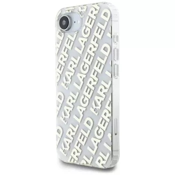 Karl Lagerfeld IML Repeat Logo pouzdro pro iPhone 16e / 17e zlaté