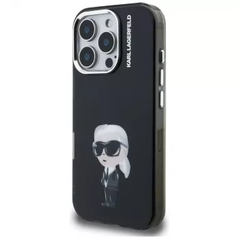 Pouzdro Karl Lagerfeld IML Aquarelle Karl & Logo pro iPhone 16 Pro Max, černé