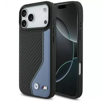 BMW M Carbon Logo MagSafe pouzdro pro iPhone 17 Pro Max, modré