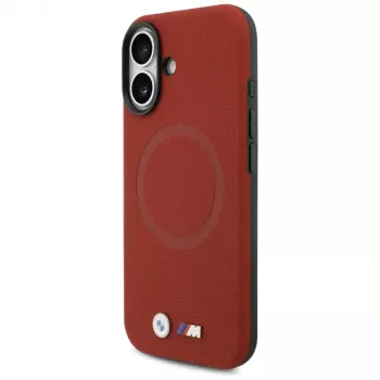 BMW M FW Metal Logo MagSafe Case for Apple iPhone 17, Red