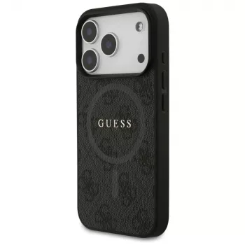 Guess 4G Ring Classic Logo MagSafe pouzdro pro iPhone 17 Pro (černé)