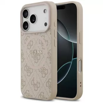 Guess 4G Ring Classic Logo MagSafe pouzdro pro iPhone 17 Pro růžové