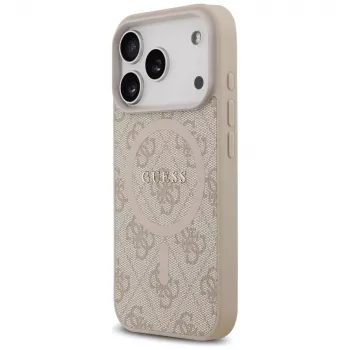 Guess 4G Ring Classic Logo MagSafe pouzdro pro iPhone 17 Pro růžové