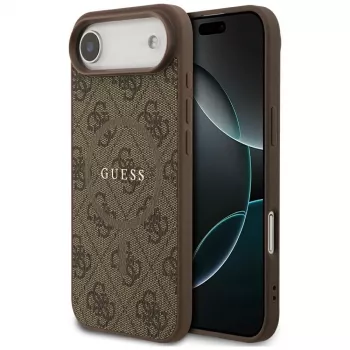 Guess 4G Ring Classic Logo MagSafe pouzdro pro iPhone Air hnědé