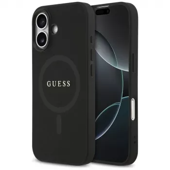 Guess Saffiano Classic Logo MagSafe pouzdro pro iPhone 17 černé