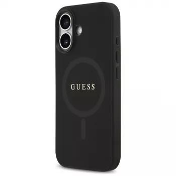Guess Saffiano Classic Logo MagSafe pouzdro pro iPhone 17 černé