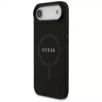 Guess Saffiano Classic Logo MagSafe pouzdro pro iPhone Air, černé