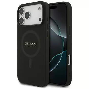 Guess Saffiano Classic Logo MagSafe pouzdro pro iPhone 17 Pro Max černé