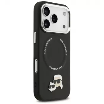 KARL LAGERFELD Karl & Choupette Pins MagSafe pouzdro pro Apple iPhone 17 Pro - černé