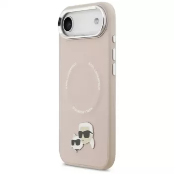 KARL LAGERFELD Karl & Choupette Pins MagSafe pouzdro pro iPhone Air růžové