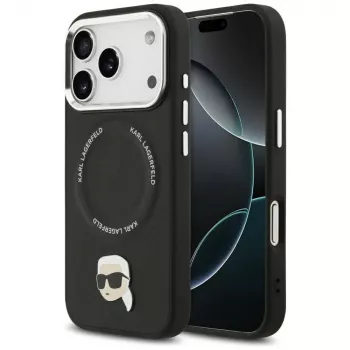 KARL LAGERFELD Karl Pin MagSafe pouzdro pro Apple iPhone 17 Pro - černé