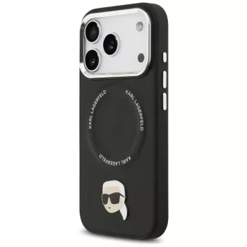 KARL LAGERFELD Karl Pin MagSafe pouzdro pro Apple iPhone 17 Pro - černé