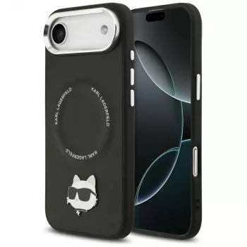 KARL LAGERFELD Choupette Pin MagSafe pouzdro pro Apple iPhone Air, černé