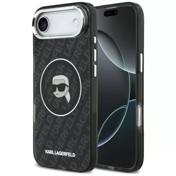 Pouzdro MagSafe Karl Lagerfeld IML Karl Head Logo pro iPhone Air, černé