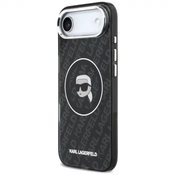 Pouzdro MagSafe Karl Lagerfeld IML Karl Head Logo pro iPhone Air, černé