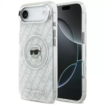 KARL LAGERFELD IML Karl Head Logo MagSafe pouzdro pro iPhone Air – šedé