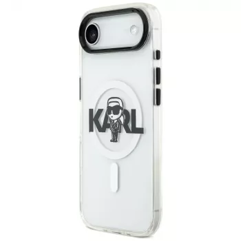 Pouzdro MagSafe Karl Lagerfeld IML Karl Sketch Logo pro iPhone Air, průhledné