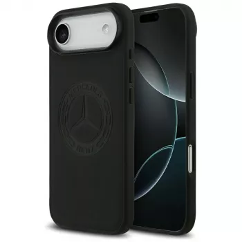 Pouzdro MagSafe Mercedes Leather Vintage Logo pro iPhone Air, černé