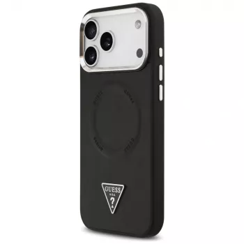 Guess Triangle Logo MagSafe pouzdro pro Apple iPhone 17 Pro (černé)