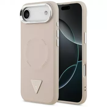 Guess Triangle Logo MagSafe pouzdro pro iPhone Air (růžové)