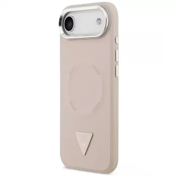 Guess Triangle Logo MagSafe pouzdro pro iPhone Air (růžové)