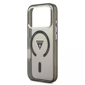 Guess IML Gradient Triangle Logo MagSafe pouzdro pro iPhone 17 Pro, černé