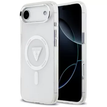 Guess IML Gradient Triangle Logo MagSafe pouzdro pro iPhone Air, průhledné