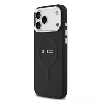 Guess Classic Logo MagSafe pouzdro pro iPhone 17 Pro Max, černé