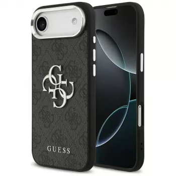 Guess 4G Big 4G Classic Logo pouzdro pro iPhone Air – černé/stříbrné